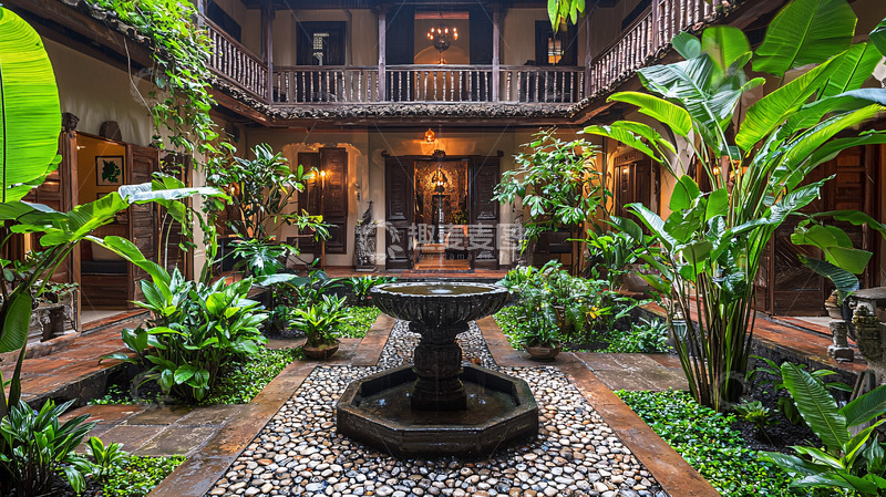 高清大图下载【趣麦麦图】古典庭院景观
