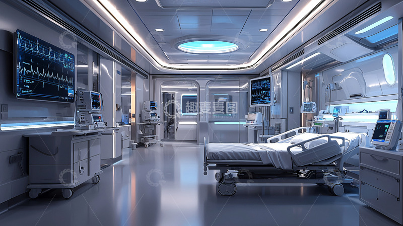 高清大图下载【趣麦麦图】未来医院病房1