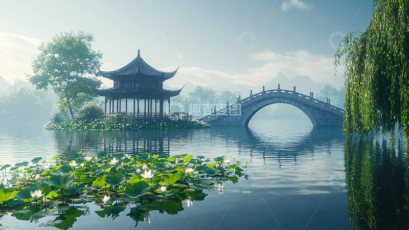 高清大图下载【趣麦麦图】水墨江南