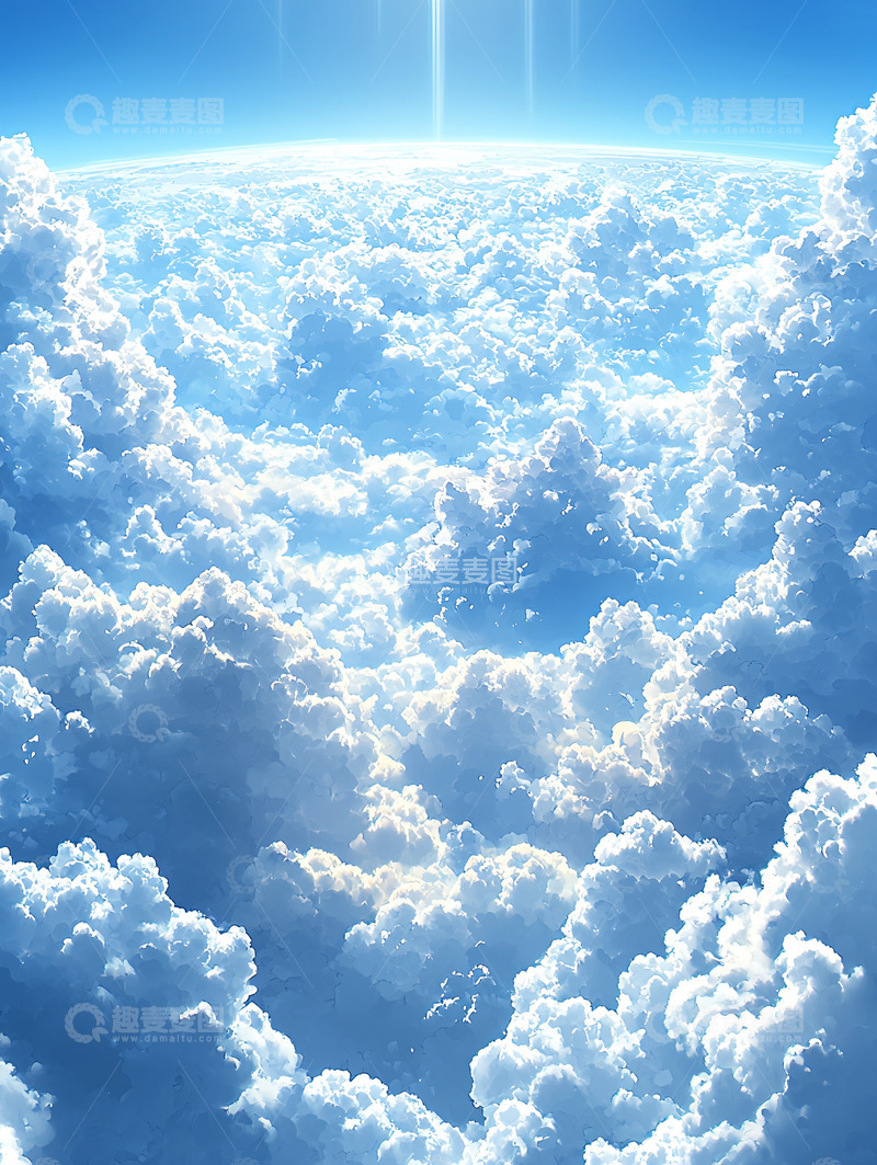 高清大图下载【趣麦麦图】云层之上的天空