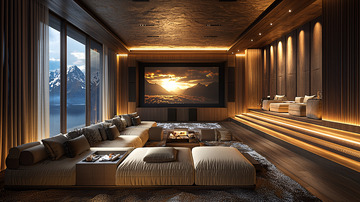 豪华家庭影院客厅