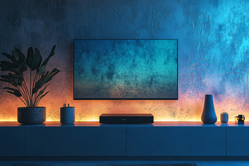 现代简约客厅电视背景墙