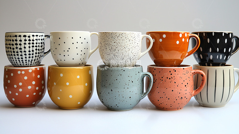 高清大图下载【趣麦麦图】手绘马克杯