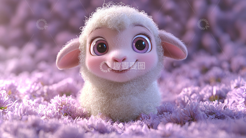 高清大图下载【趣麦麦图】可爱卡通小羊
