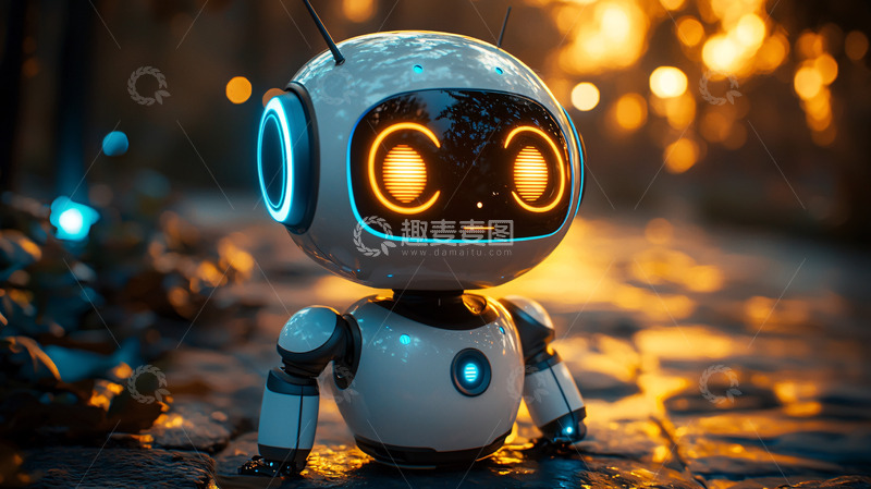 高清大图下载【趣麦麦图】小机器人