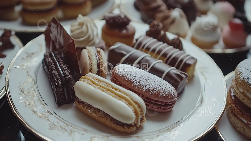 高清大图下载【趣麦麦图】精致糕点下午茶点心