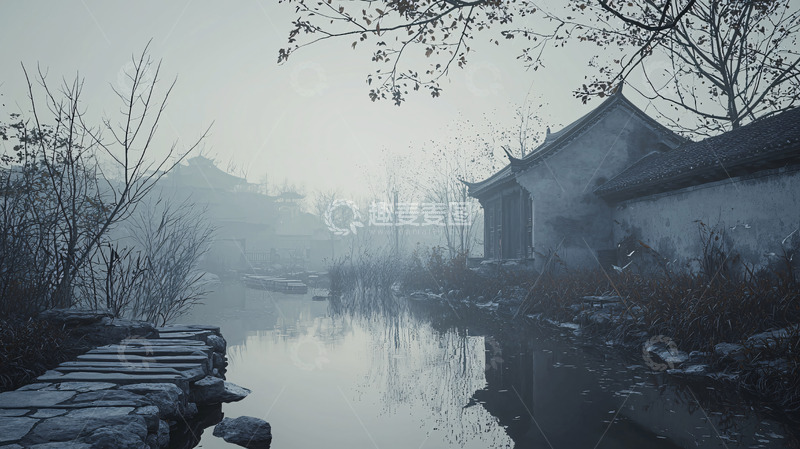 高清大图下载【趣麦麦图】水墨江南