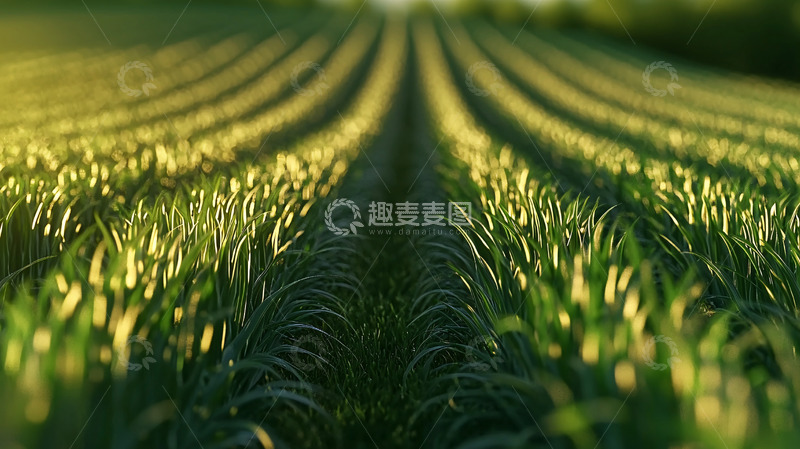 高清大图下载【趣麦麦图】田野里的绿色庄稼