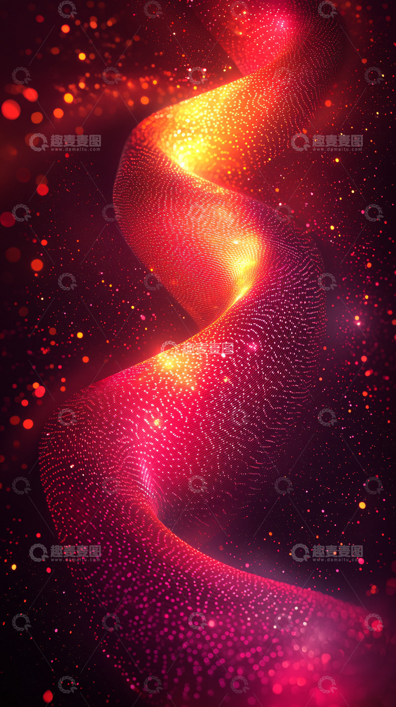 高清大图下载【趣麦麦图】红色能量流