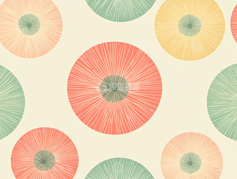 高清大图下载【趣麦麦图】-抽象圆形图案