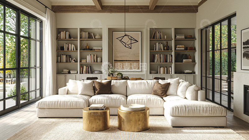 高清大图下载【趣麦麦图】现代简约客厅设计