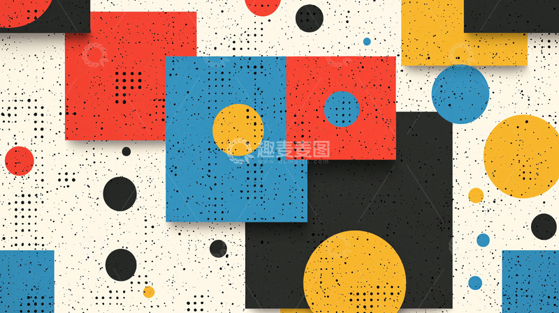 高清大图下载【趣麦麦图】抽象几何背景