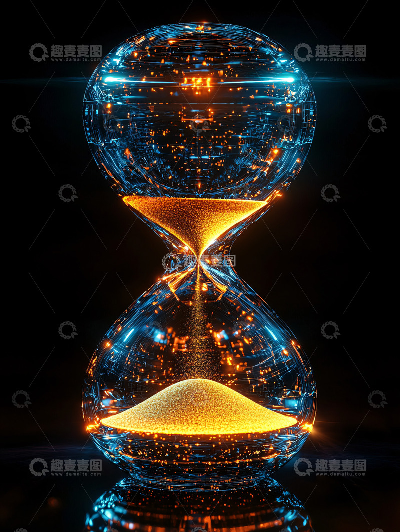 高清大图下载【趣麦麦图】科技感十足的沙漏