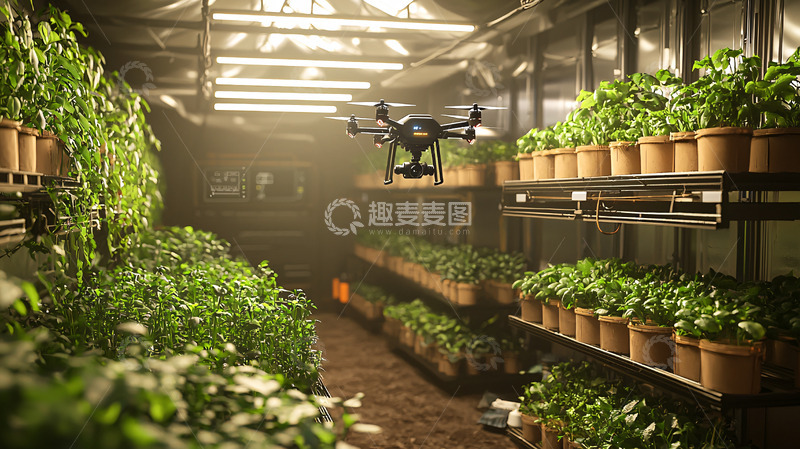 室内垂直农场无人机监控