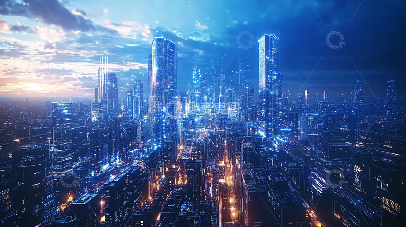 高清大图下载【趣麦麦图】未来都市夜景19