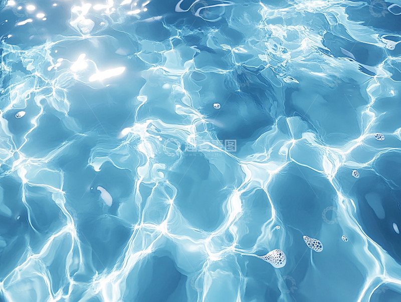 高清大图下载【趣麦麦图】阳光下的清澈碧蓝海水