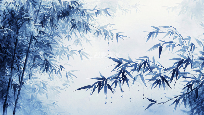 高清大图下载【趣麦麦图】水墨青竹