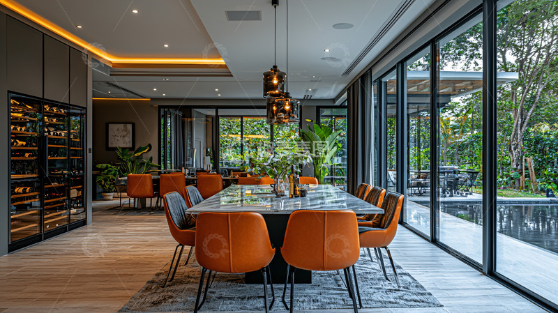 高清大图下载【趣麦麦图】现代简约风格餐厅