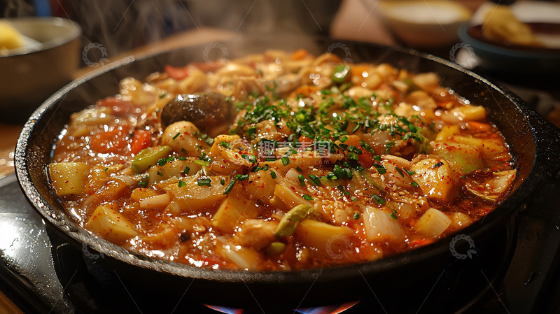 高清大图下载【趣麦麦图】热气腾腾的什锦炖菜