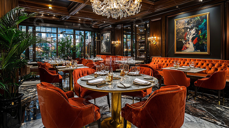 高清大图下载【趣麦麦图】高档餐厅室内设计