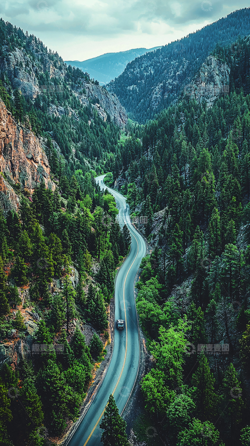 高清大图下载【趣麦麦图】山谷公路