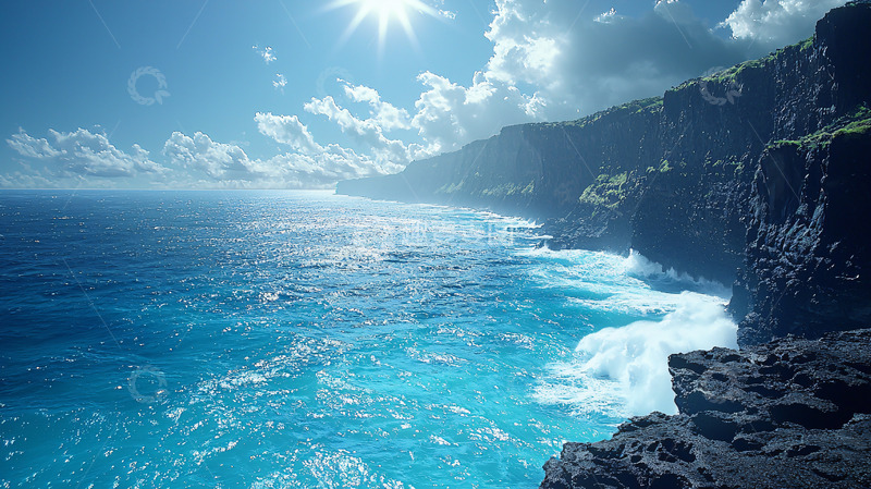 高清大图下载【趣麦麦图】阳光海岸线