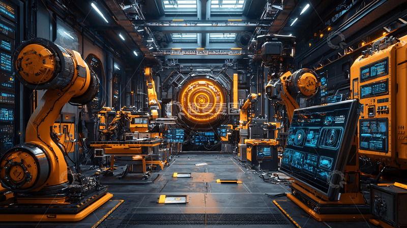 高清大图下载【趣麦麦图】未来科技工厂