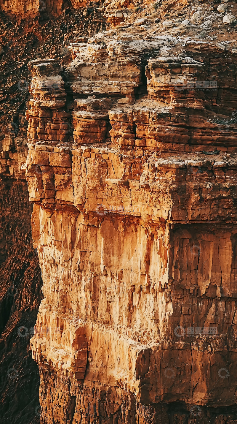 高清大图下载【趣麦麦图】峡谷岩石纹理特写