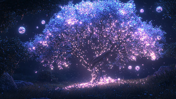 梦幻发光树