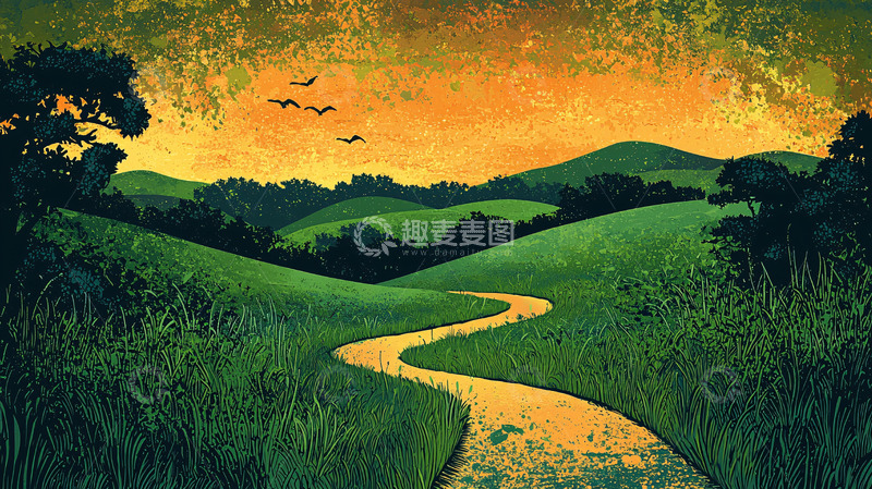 高清大图下载【趣麦麦图】绿色田园