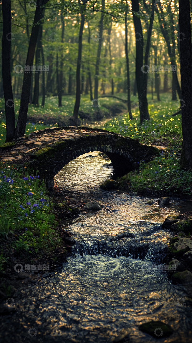 林间小桥流水