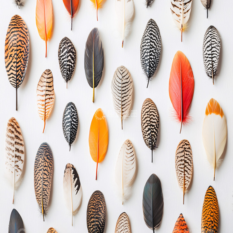 高清大图下载【趣麦麦图】彩色羽毛