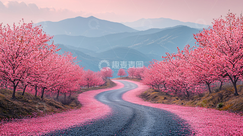 高清大图下载【趣麦麦图】粉色桃花