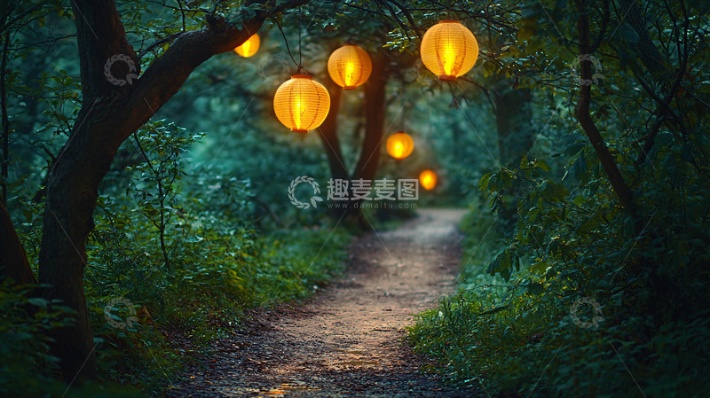 高清大图下载【趣麦麦图】森林小路