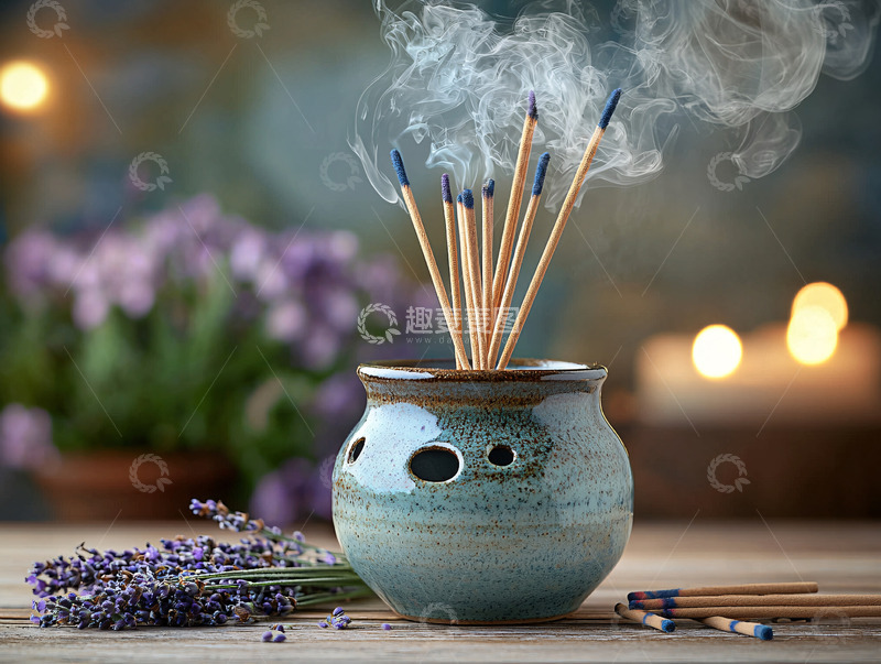 高清大图下载【趣麦麦图】禅意香薰薰香