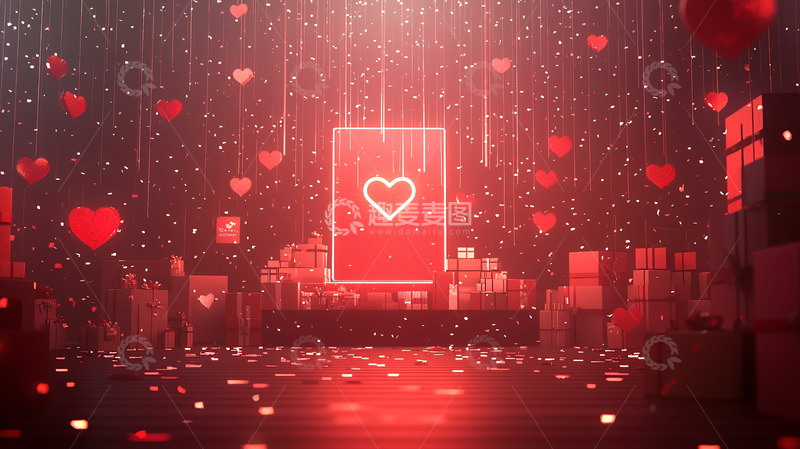 高清大图下载【趣麦麦图】浪漫情人节氛围