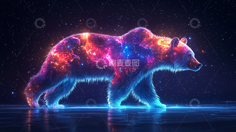 高清大图下载【趣麦麦图】宇宙熊