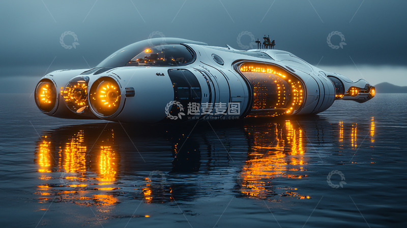 高清大图下载【趣麦麦图】未来科技飞船2