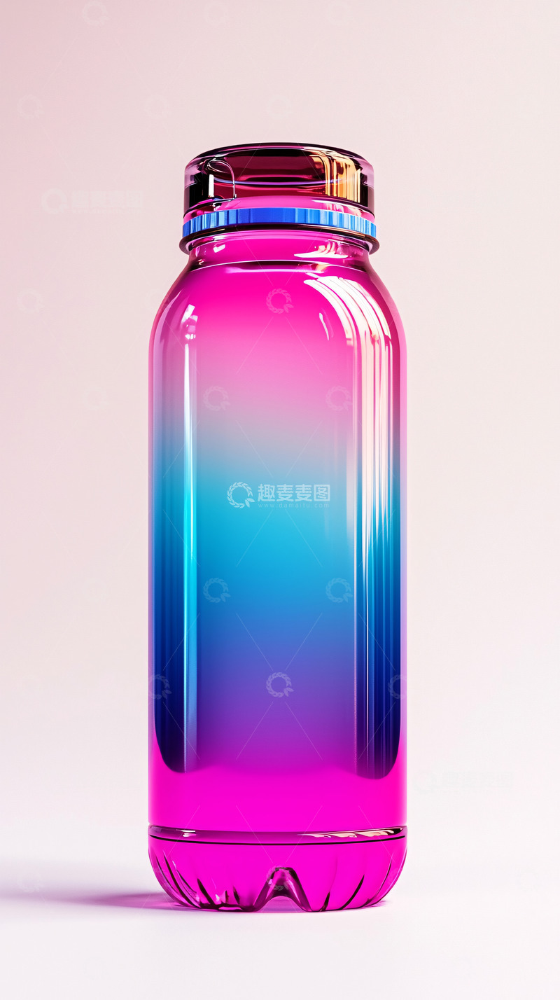 高清大图下载【趣麦麦图】渐变色塑料瓶