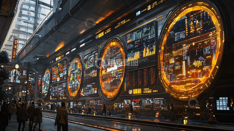 高清大图下载【趣麦麦图】未来科技感城市街道
