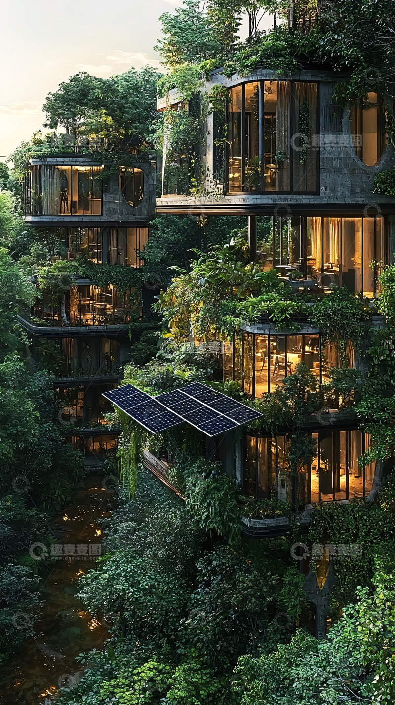 高清大图下载【趣麦麦图】生态建筑