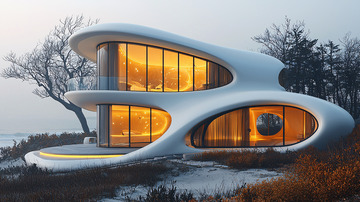 流线型现代建筑