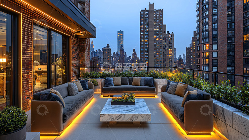 高清大图下载【趣麦麦图】纽约夜景