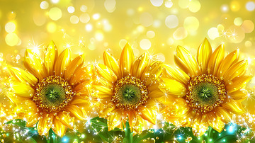 金色闪耀向日葵