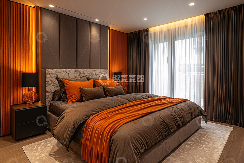 高清大图下载【趣麦麦图】温馨现代卧室