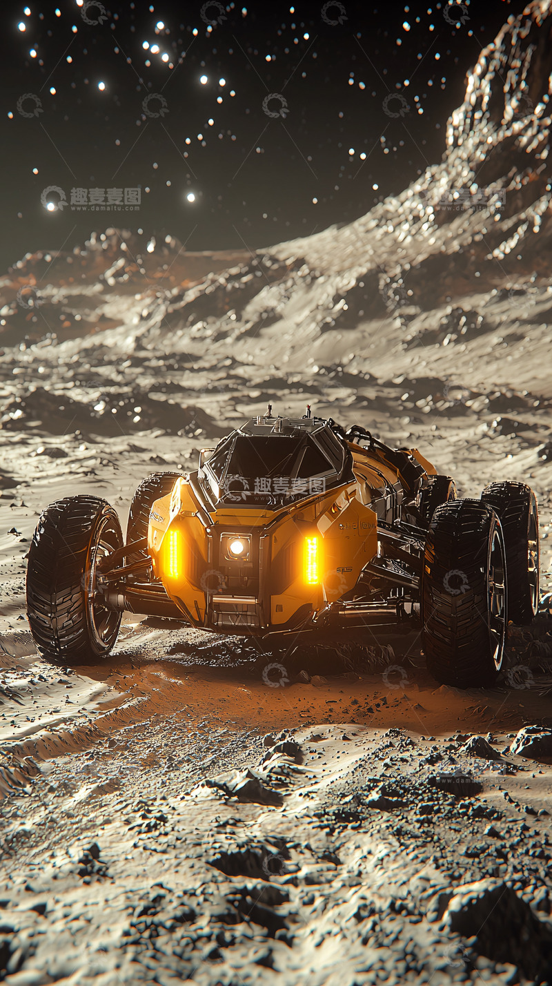 高清大图下载【趣麦麦图】月球探险车