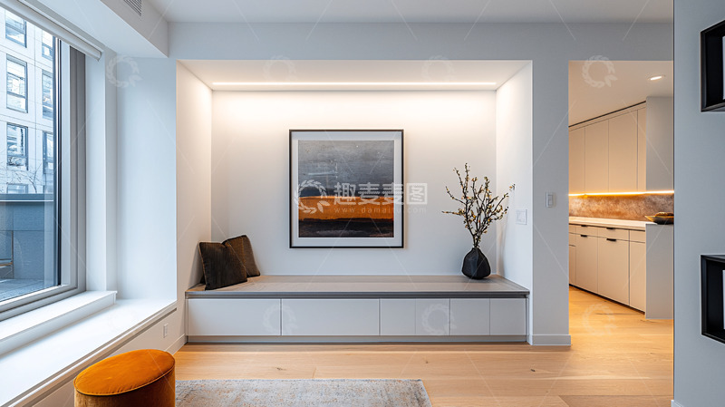 高清大图下载【趣麦麦图】现代简约公寓入户玄关设计