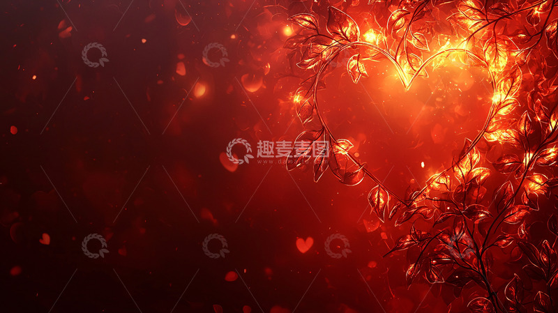 高清大图下载【趣麦麦图】火焰花纹背景