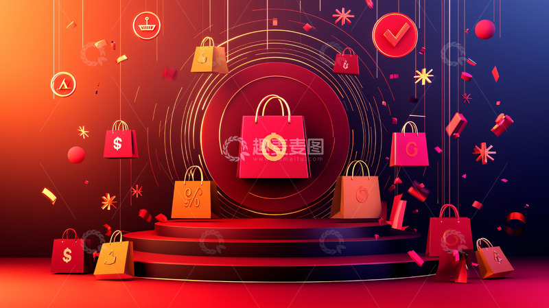 高清大图下载【趣麦麦图】电商促销