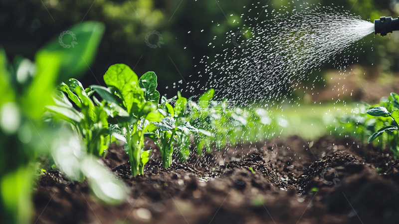 高清大图下载【趣麦麦图】阳光洒在绿色植物上